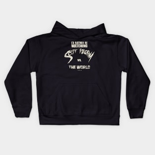 I'd rather be watching scott pilgrim vs the world Kids Hoodie